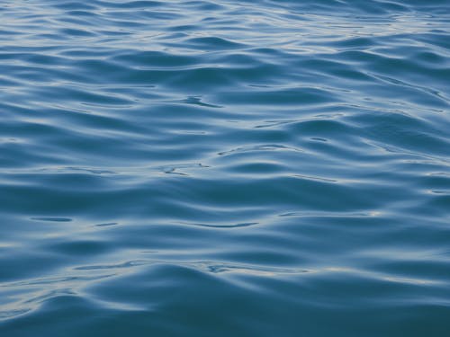 Blue, Wavy Water Surface