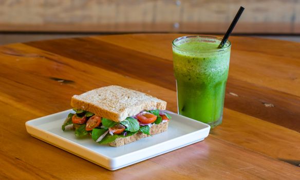 Sandwich and Beverage
