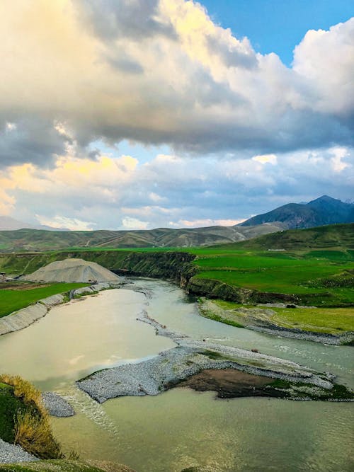 Foto d'estoc gratuïta de foto des d'un dron, natura, núvol