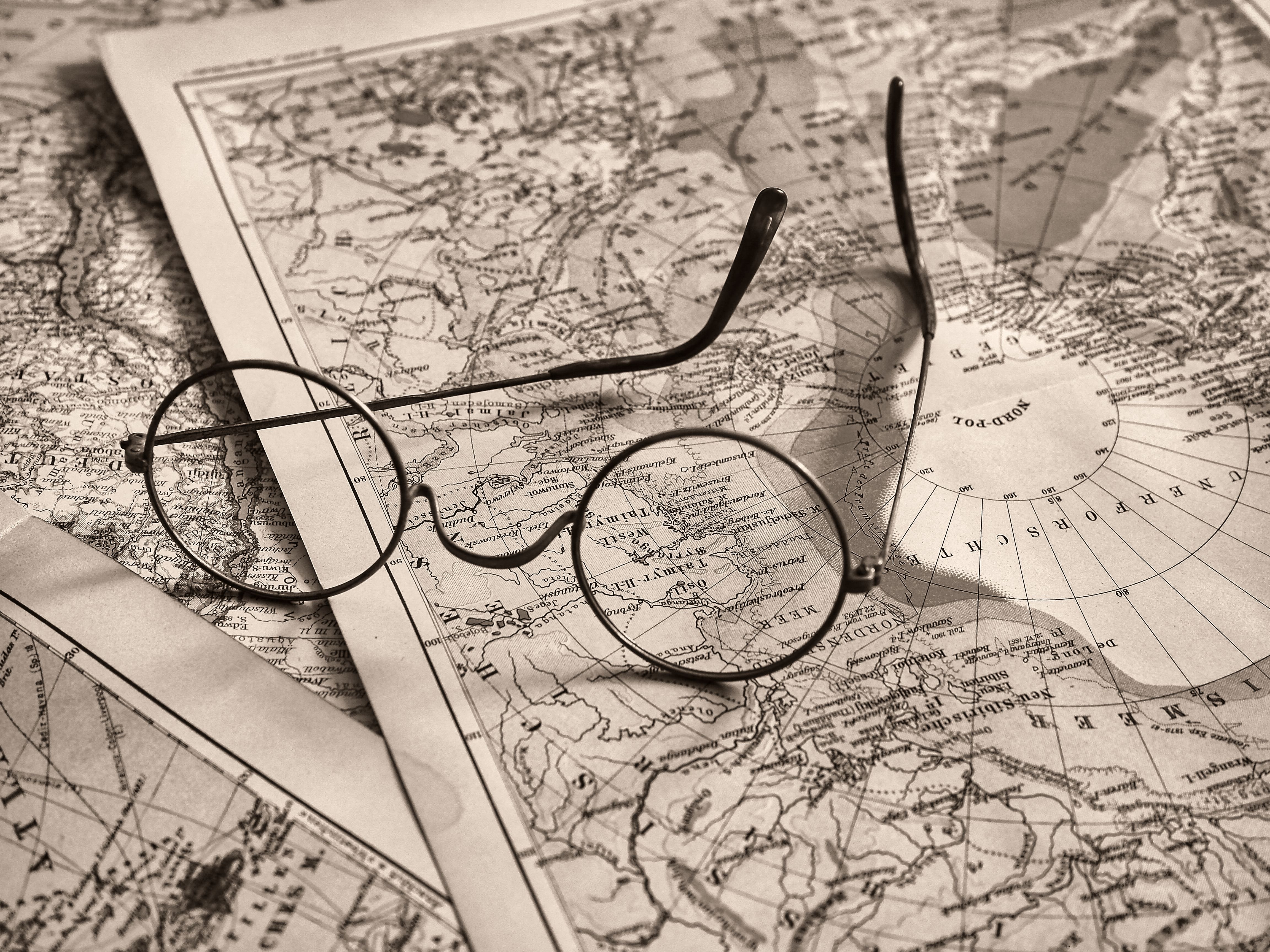 Assorted Map Pieces · Free Stock Photo