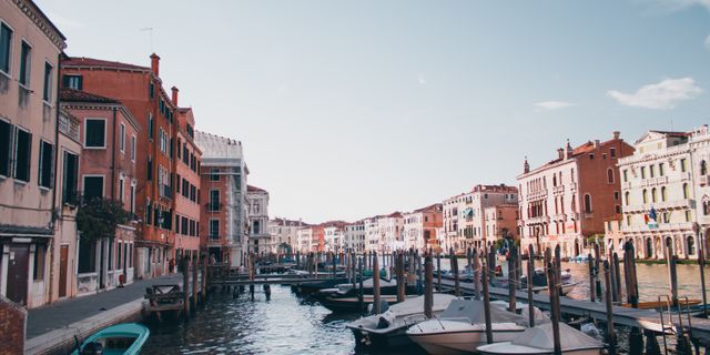 Discover the charm of Venice's canals, offering a glimpse of historic architecture and tranquil waterways.