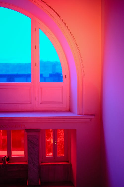 Ảnh lưu trữ miễn phí về ánh sáng màu hồng, bắn dọc, bảo tàng nghệ thuật