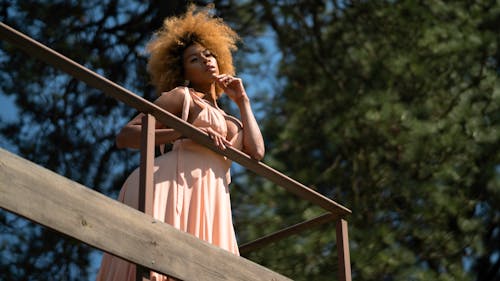 Afro, ayakta, boyalı saç içeren Ücretsiz stok fotoğraf