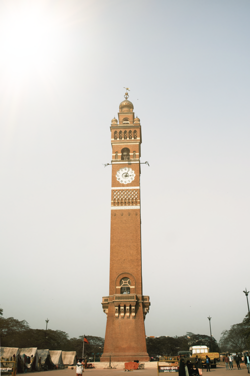 Free Scenic view of the iconic Hussainabad Clock Tower in Lucknow, showcasing its architectural beauty. Stock Photo