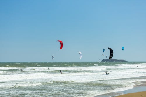 Foto d'estoc gratuïta de cometes, costa oceànica, esport aquàtic