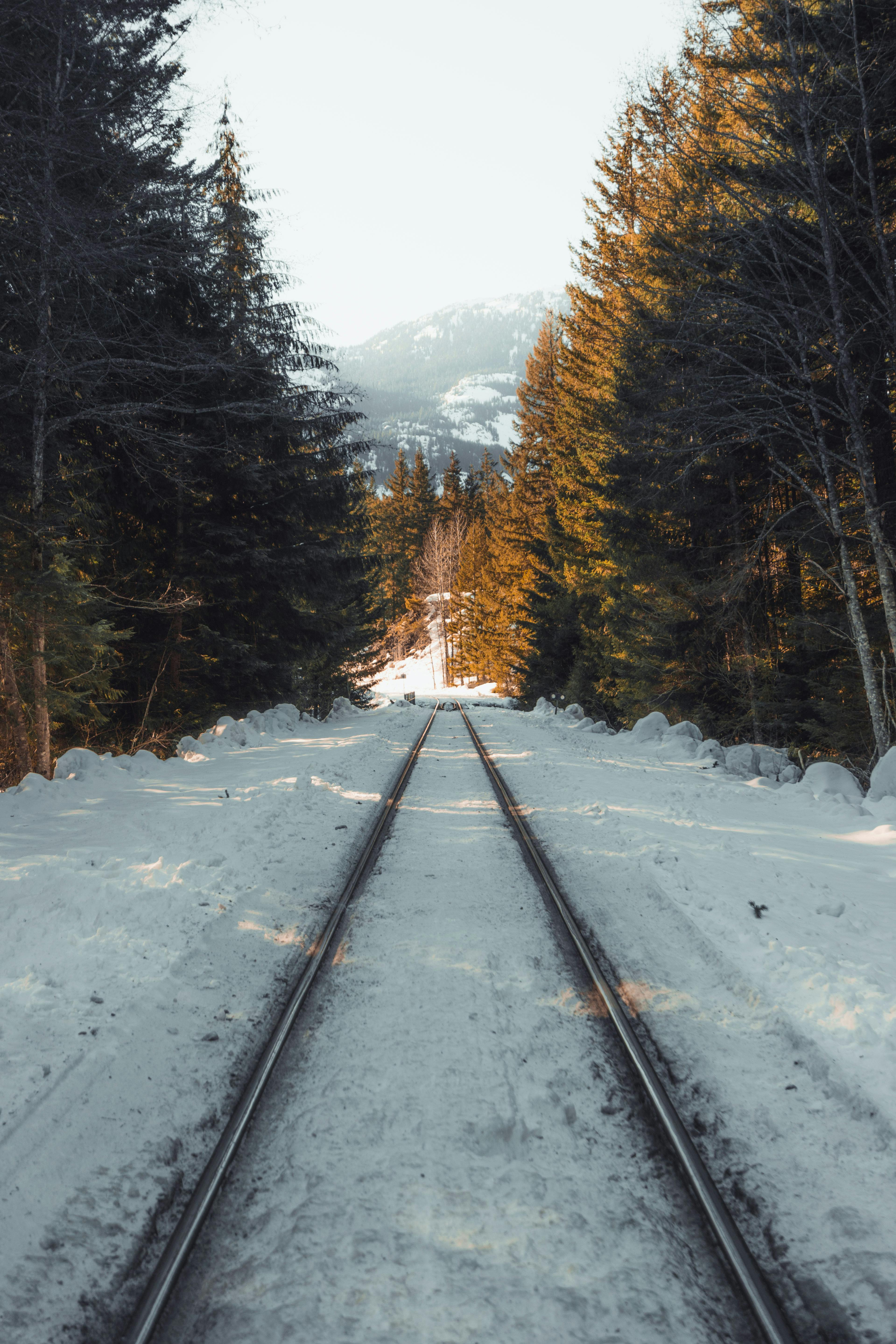 Shallow Focus Photography of Railway during Sunset · Free Stock Photo