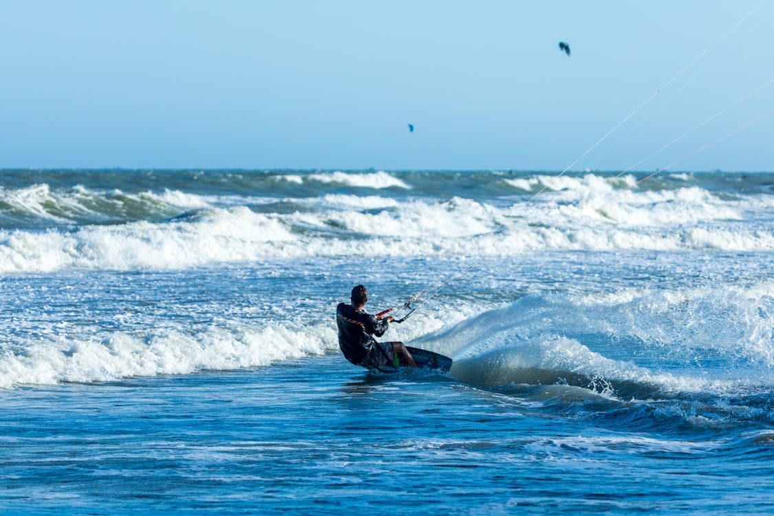Kite Surfer on Ocean · Free Stock Photo