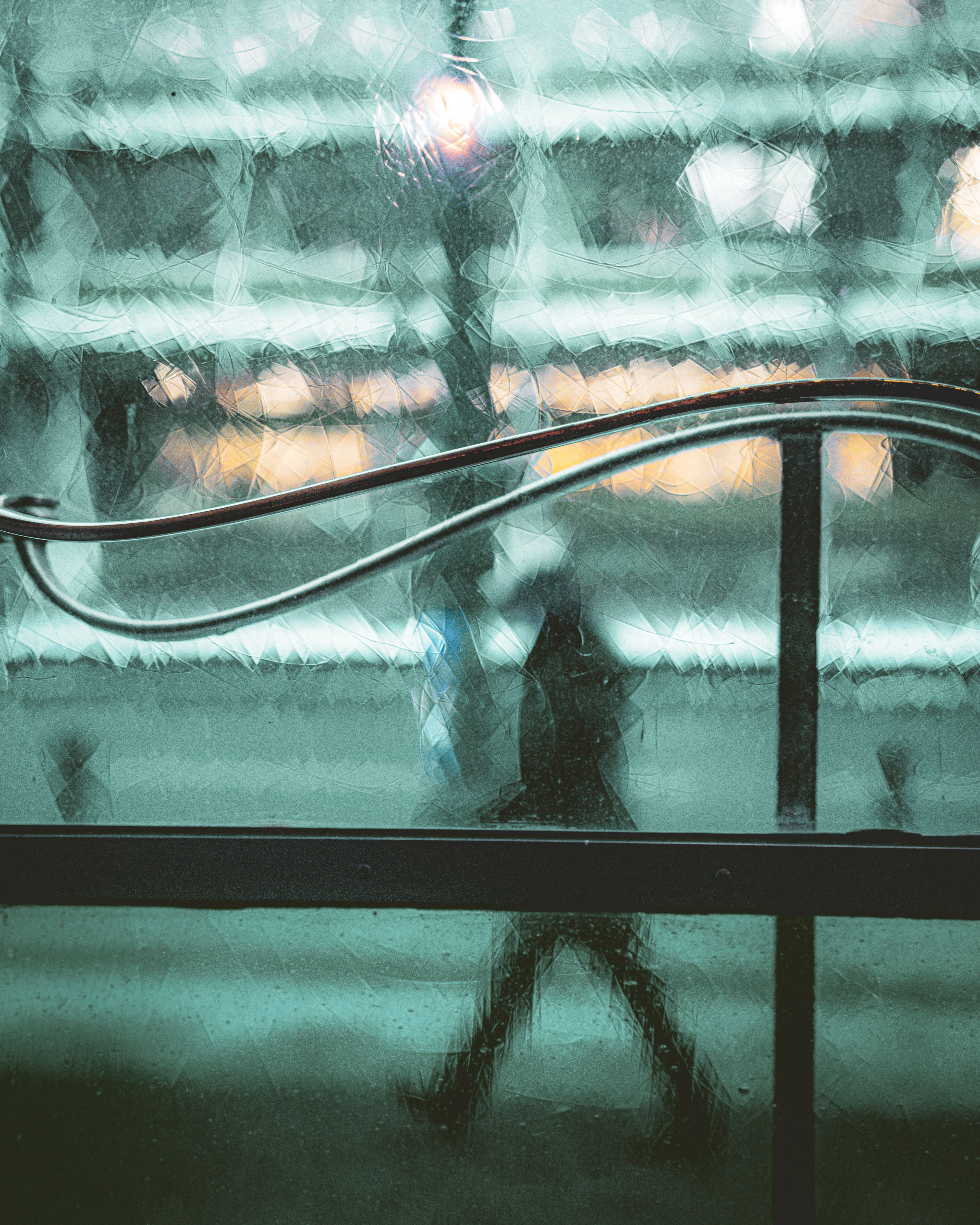Blurred Walking Person behind Window · Free Stock Photo