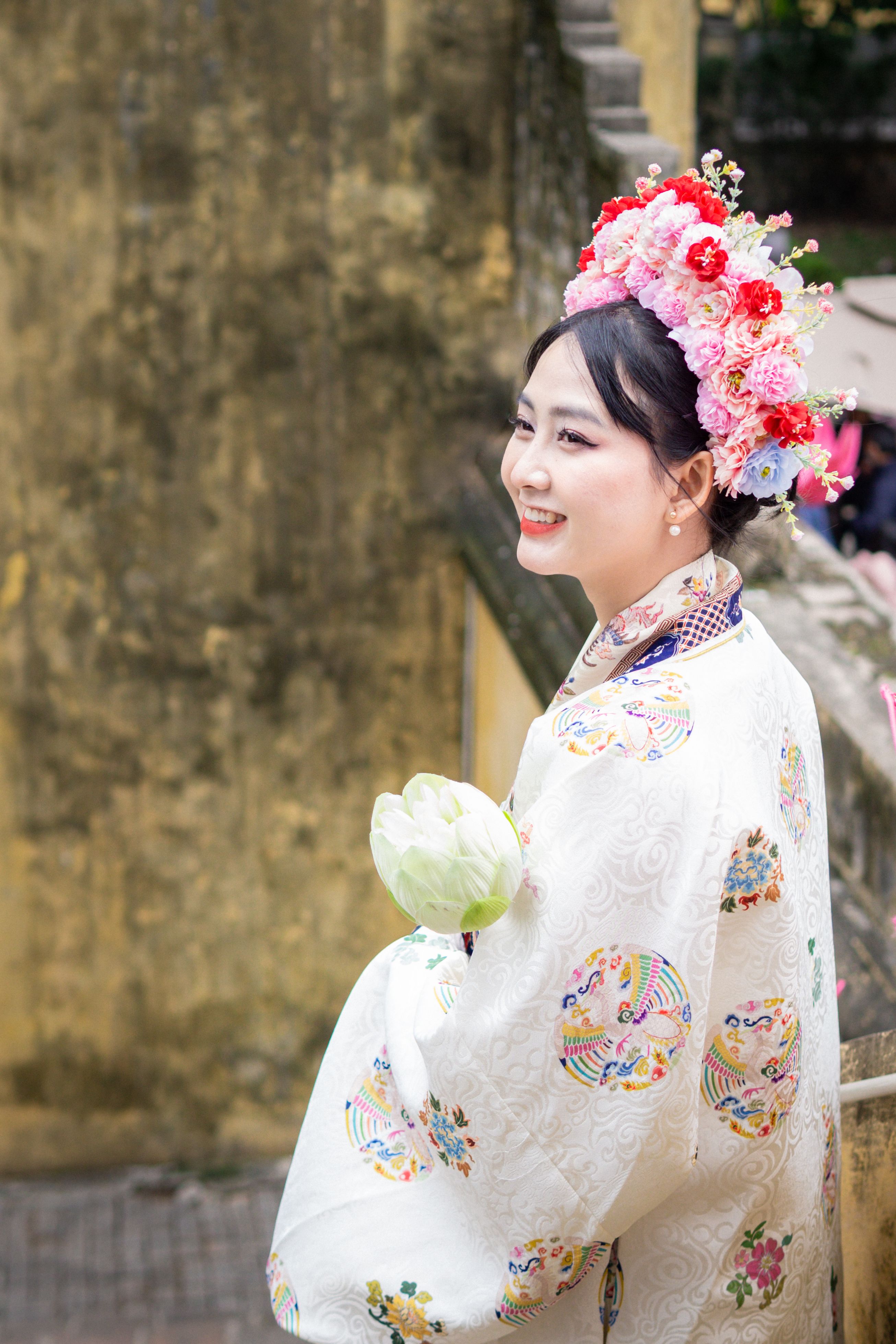 Portrait of Smiling Woman in Traditional Clothing · Free Stock Photo