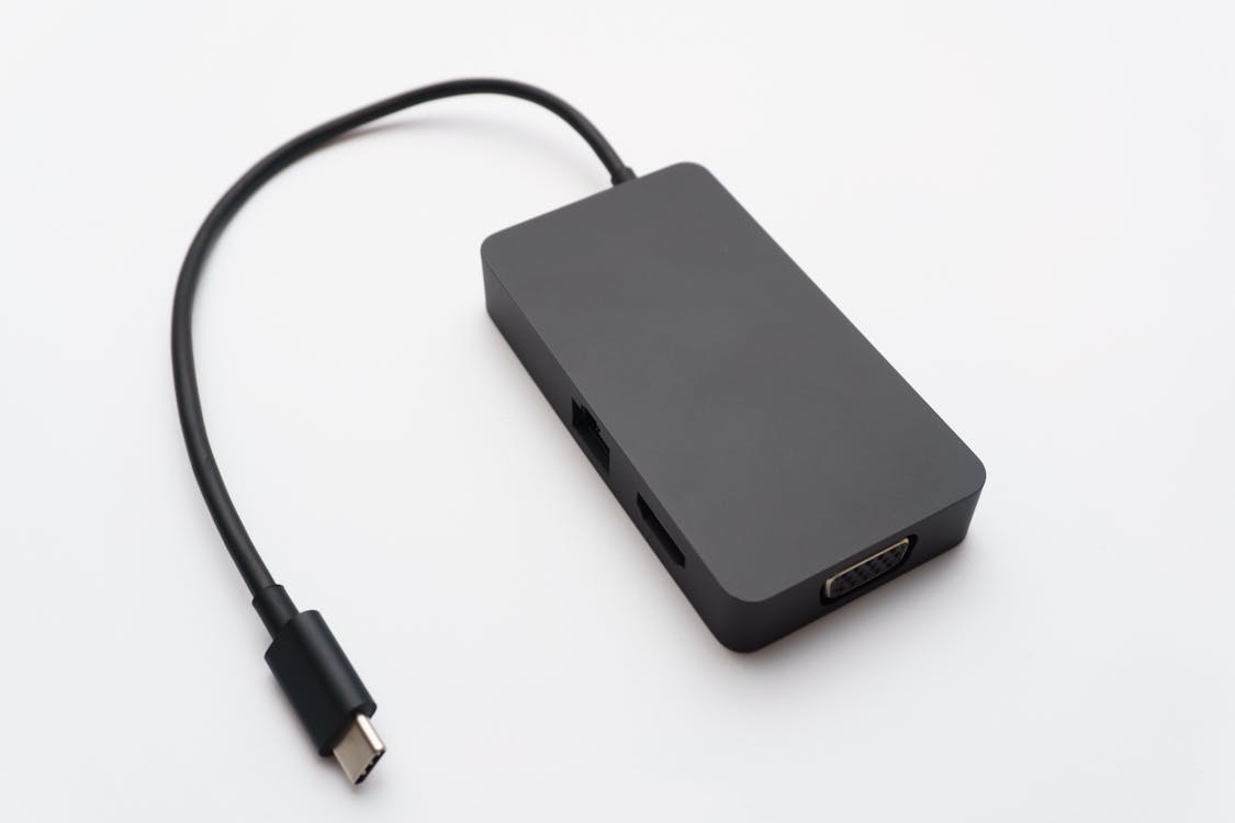 Portable Hard Disk with Wire · Free Stock Photo