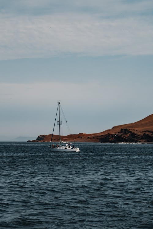 Foto profissional grátis de à beira-mar, barco, barco a vela