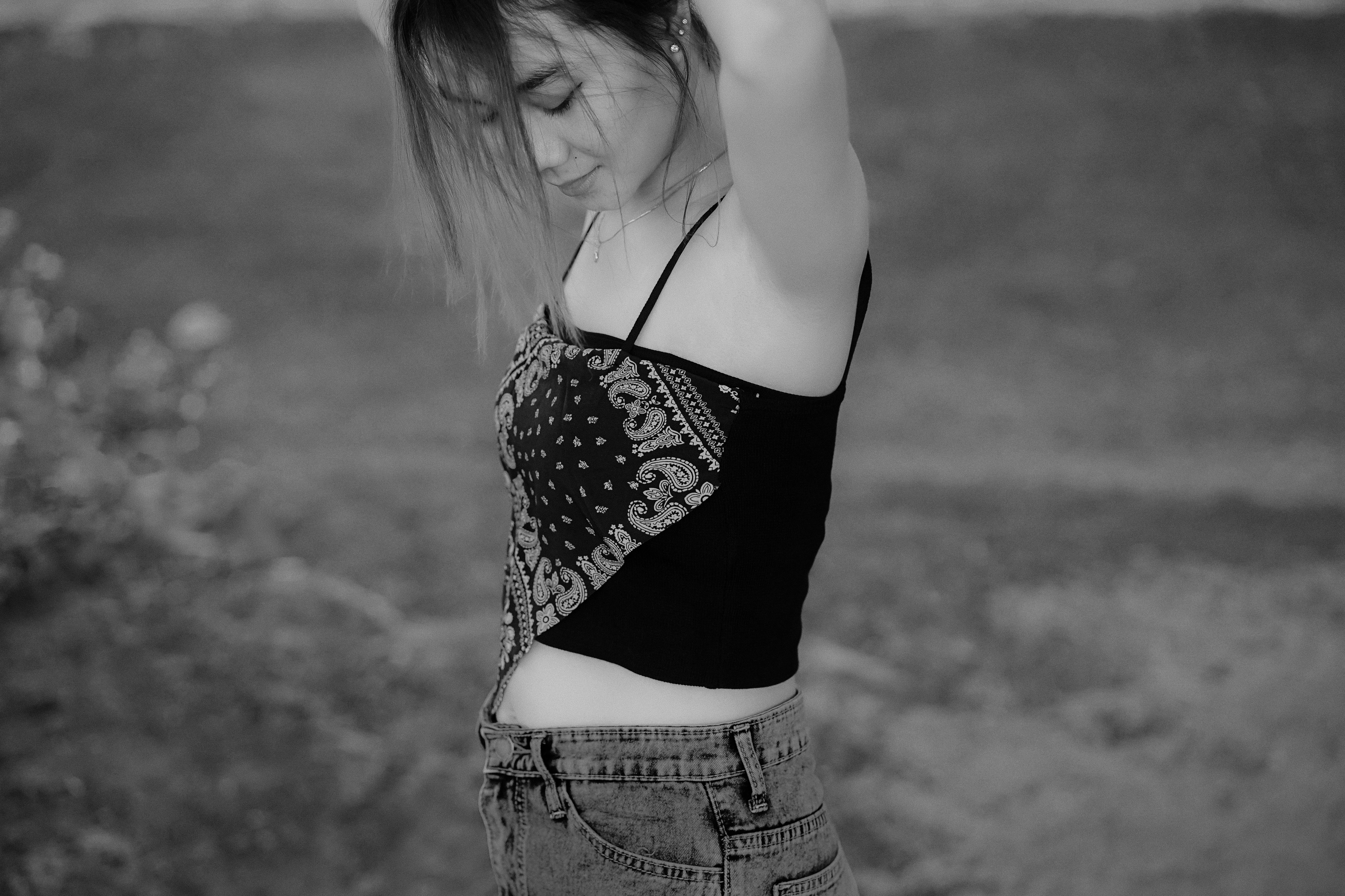 Cropped Bege Estampado