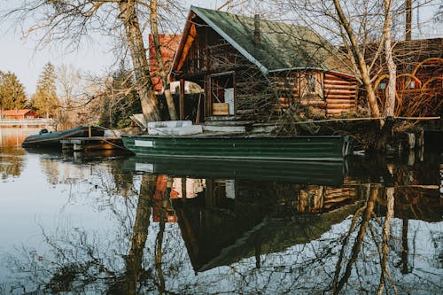 Základová fotografie zdarma na téma člun, holý, jezero