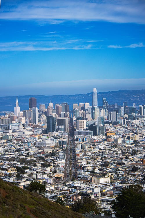 Panoramic View of San Francisco Downtown, California, USA