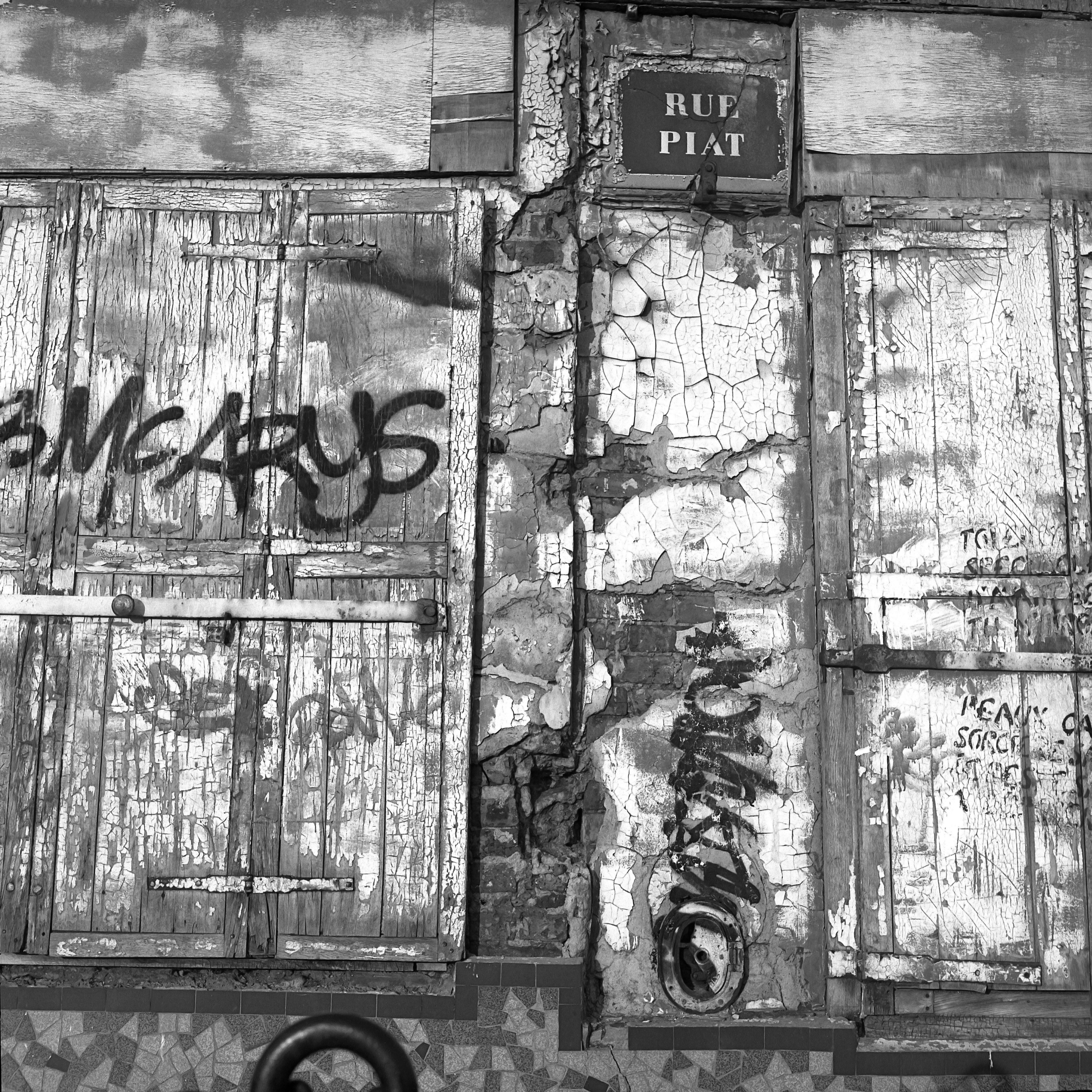 Free stock photo of black and white, door, street