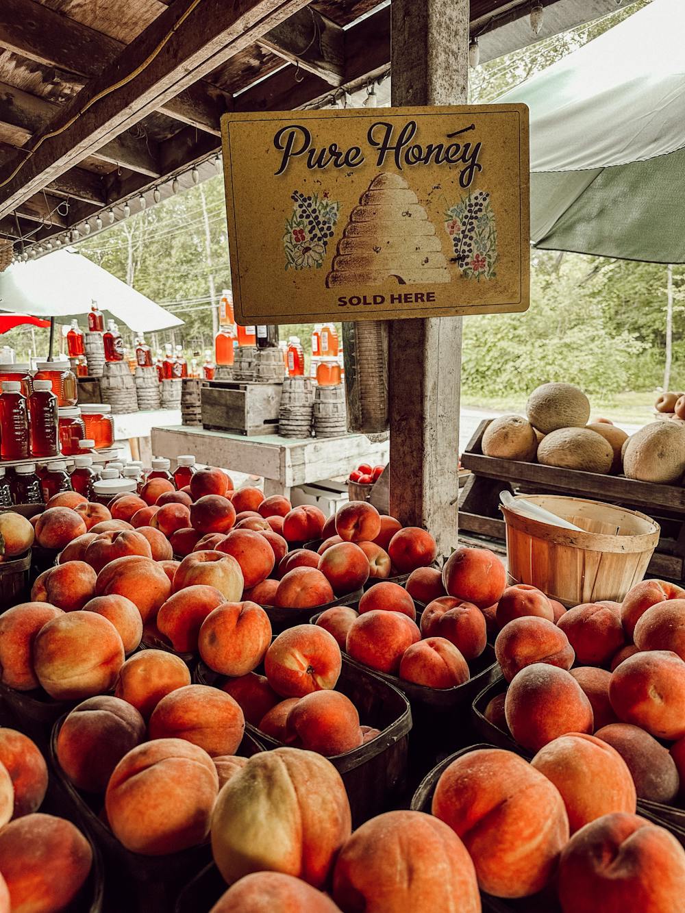 Grilled Peaches with Honey