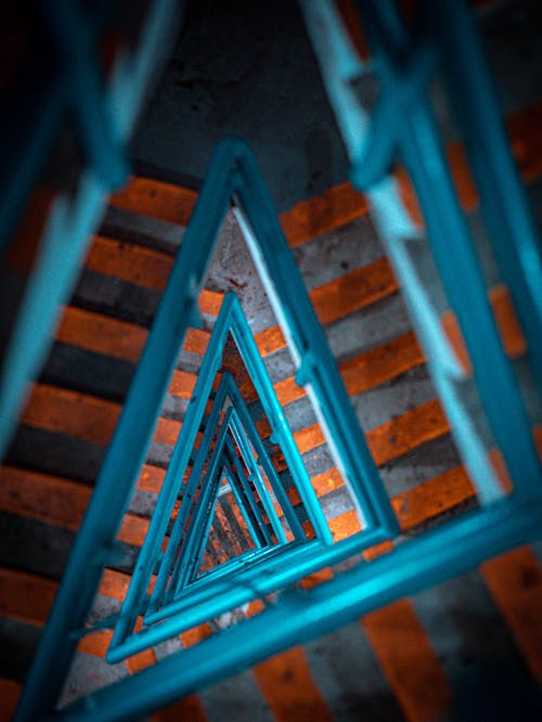 Blue Spiral staircase 