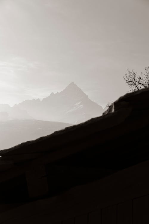 ミスト, 垂直ショット, 山の無料の写真素材