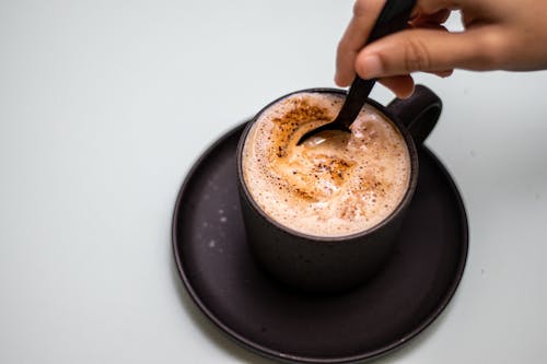 Fotobanka s bezplatnými fotkami na tému atraktívny, cappuccino, fotografia jedla