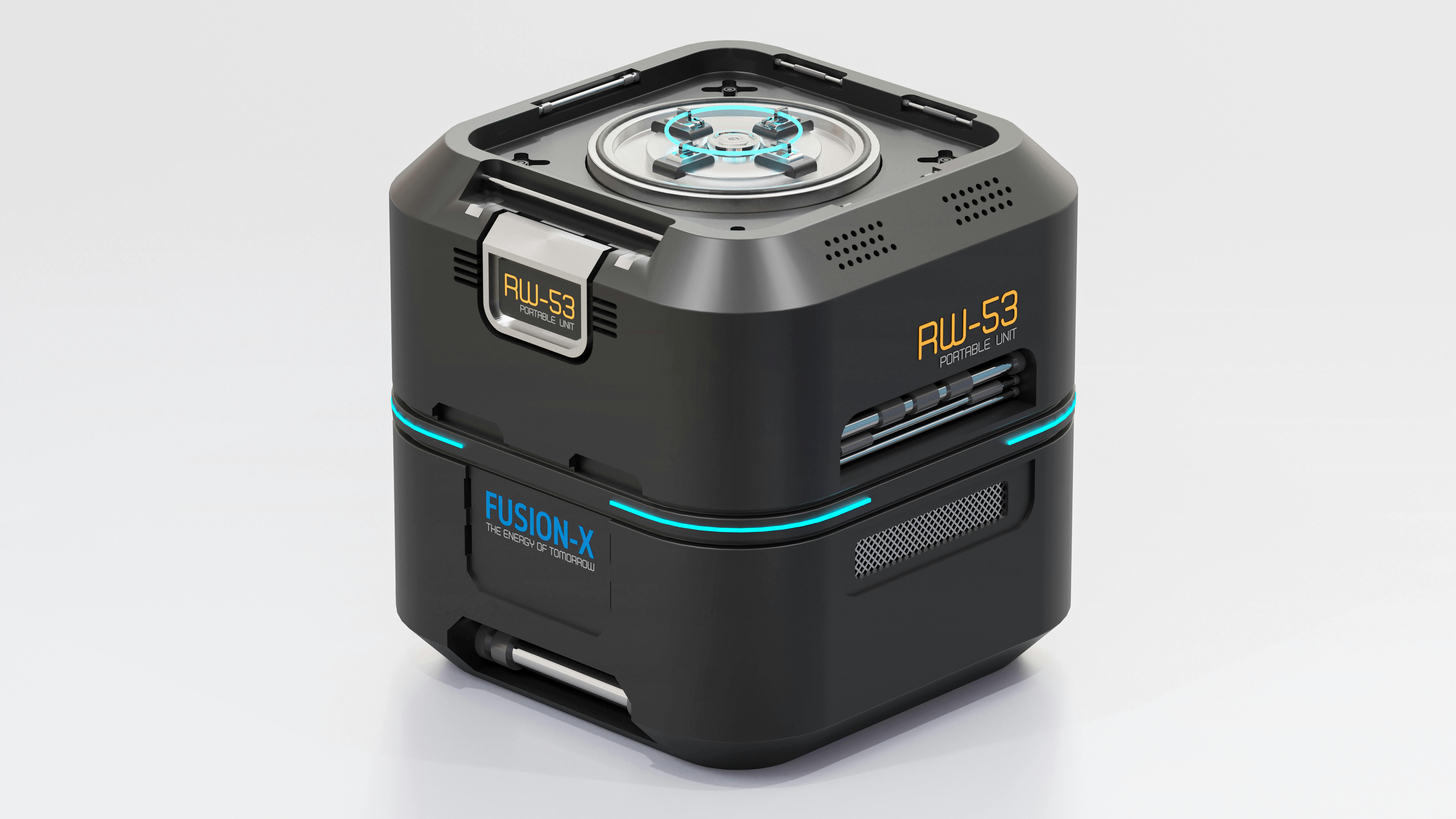 Fusion Energy Generator against a White Background