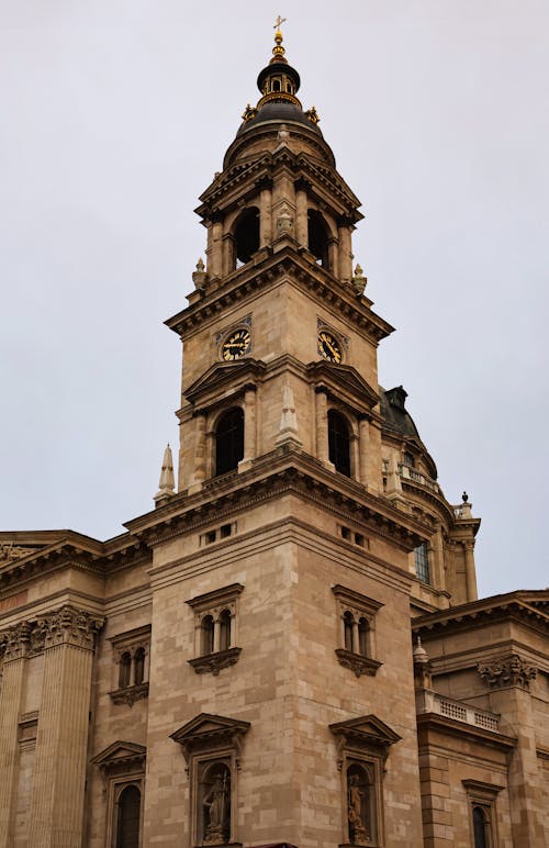 匈牙利, 圣史蒂芬大教堂, 垂直拍摄 的 免费素材图片