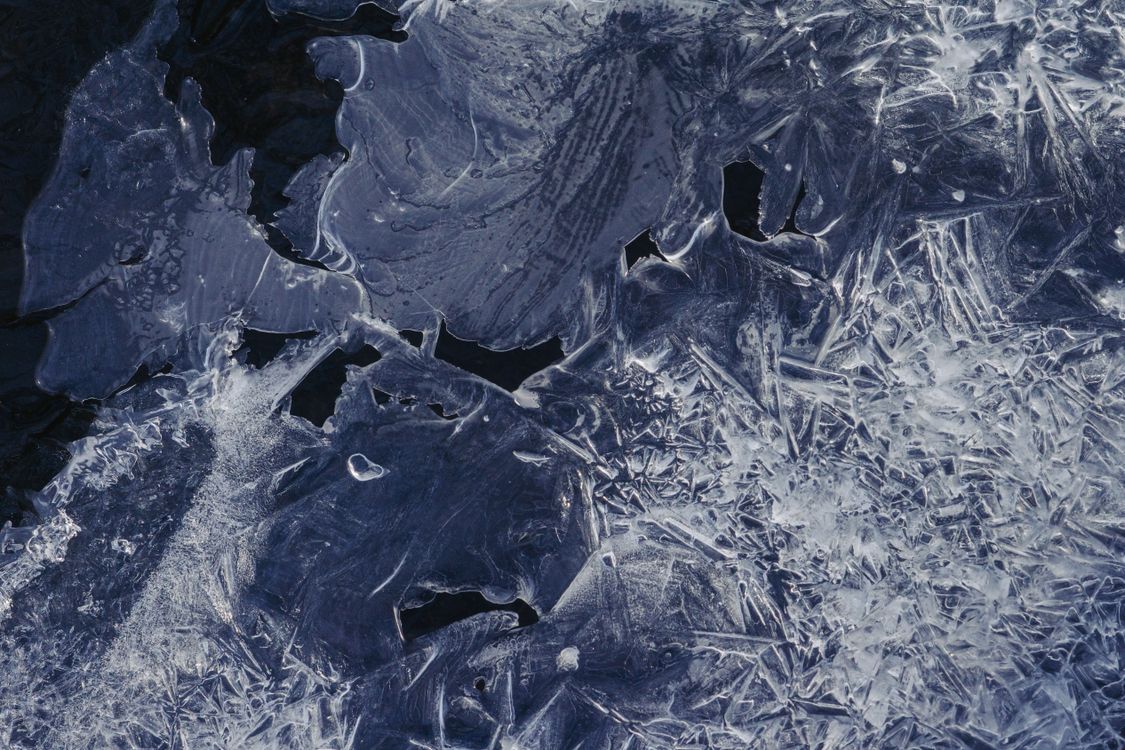 Repeted Pattern Ice Closeup of a Patterned Ice · Free Stock Photo