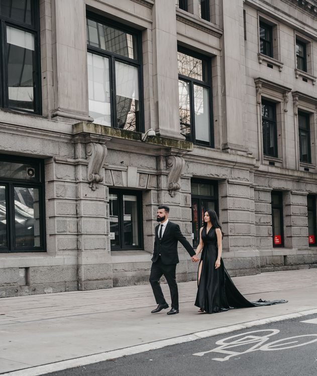 black velvet maxi dress Black Velvet Maxi Dress With Open Back And Rhinestone Detail main image 1