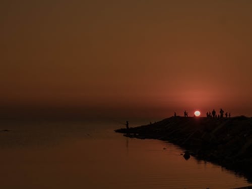 Бесплатное стоковое фото с азербайджан, красивый закат, яркое солнце