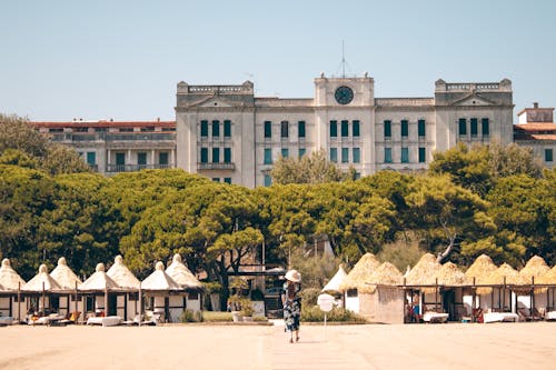 Ingyenes stockfotó épület, fák, grand hotel des bains témában