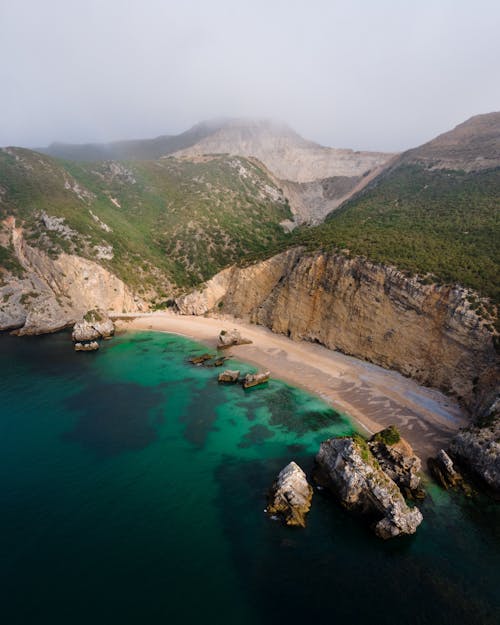 Hills and Cliff on Sea Coast