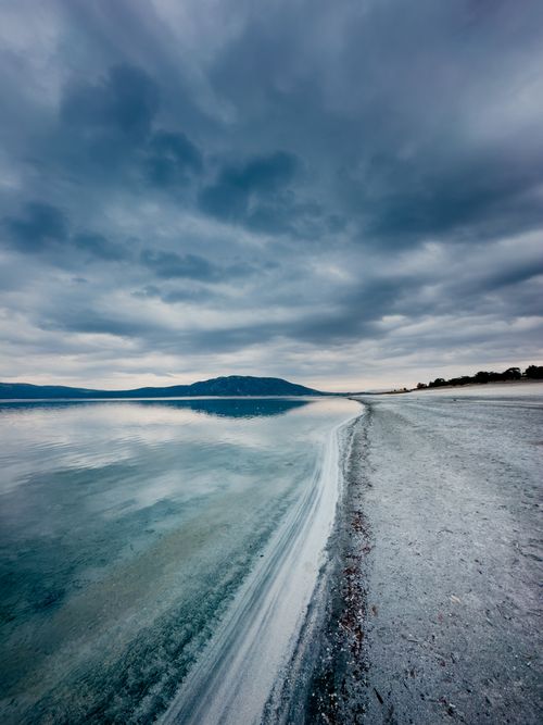 Free Stunning view of Salda Lake's unique shoreline in Burdur, Türkiye with dramatic skies. Stock Photo