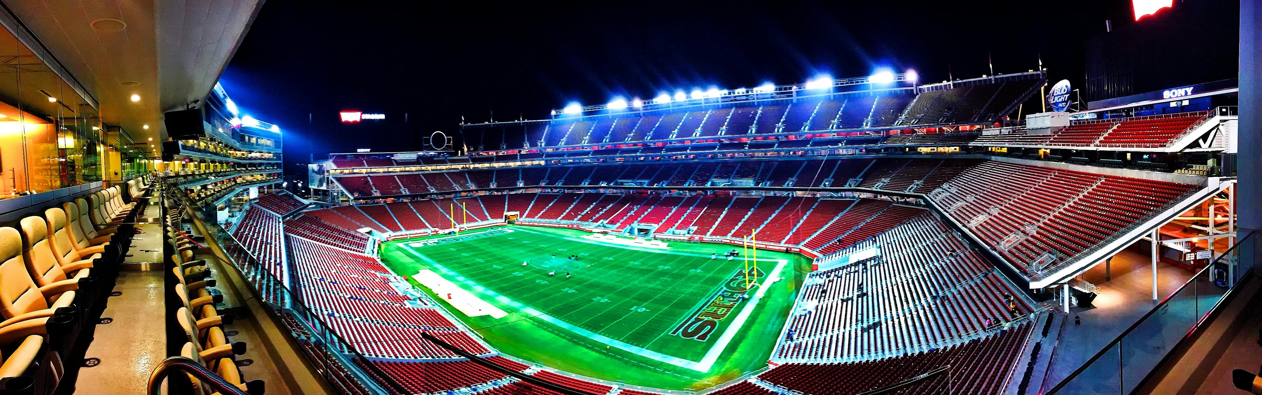 Football Stadium during Night · Free Stock Photo