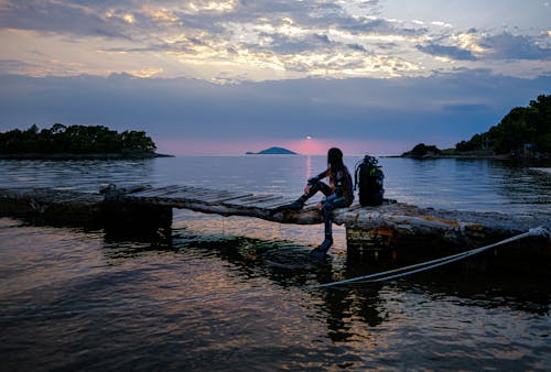 Ilmainen kuvapankkikuva tunnisteilla auringonlasku, halkidiki, kevyt