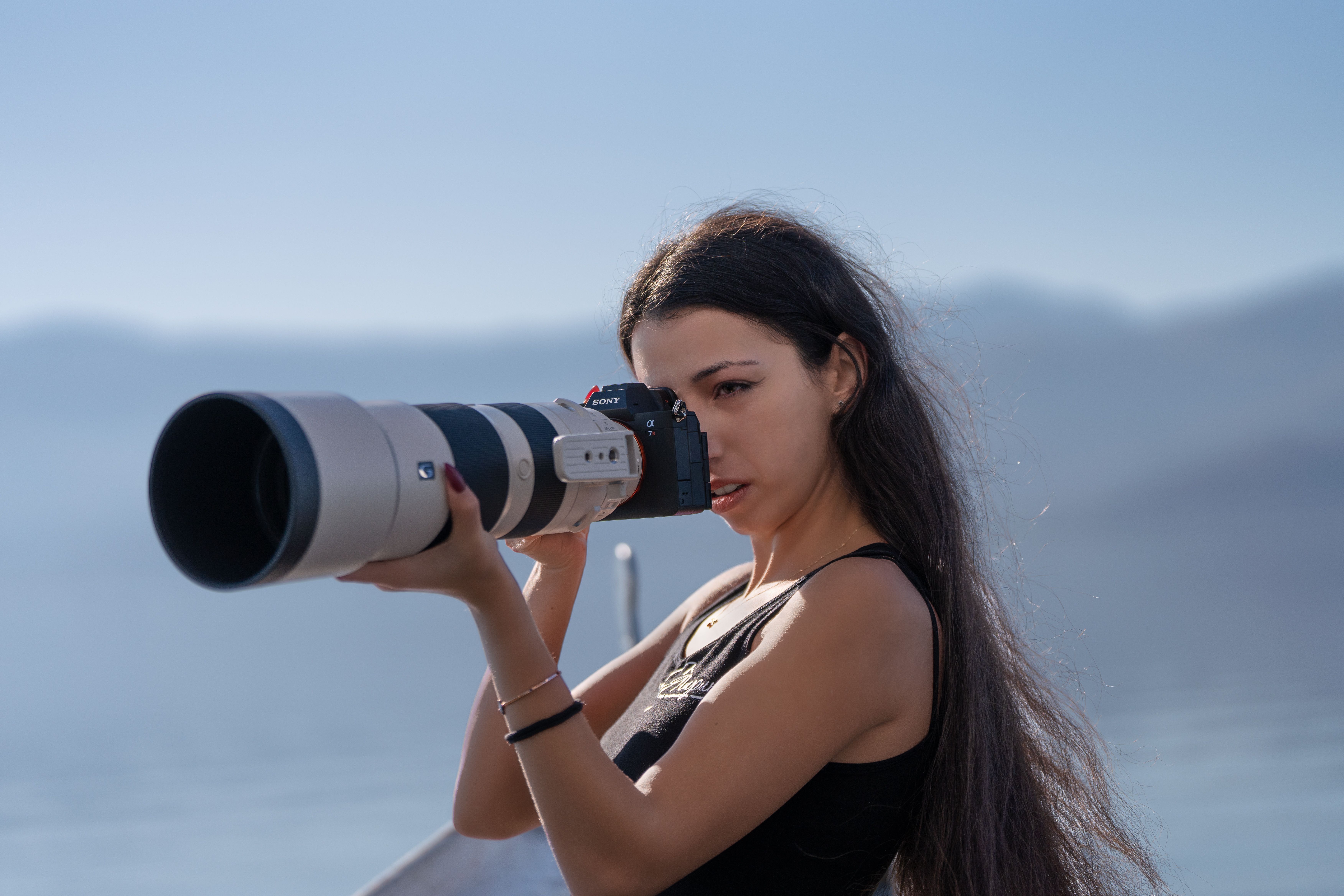 Different focal length effects on portraits of a girl