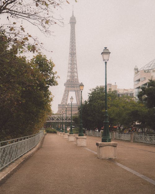 Gratis stockfoto met attractie, bomen, Eiffeltoren