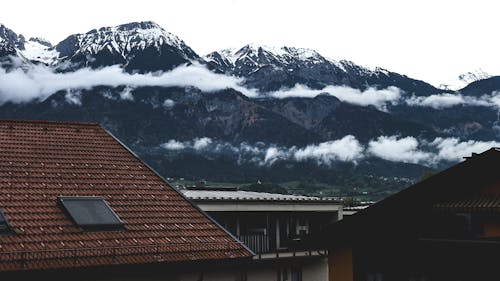 屋頂, 山, 山谷 的 免费素材图片