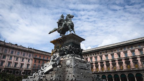 Vittorio Emmanuele II Sculpture in Milan