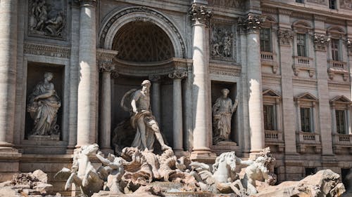 Fotobanka s bezplatnými fotkami na tému cestovať, cestovný ruch, fontána di trevi