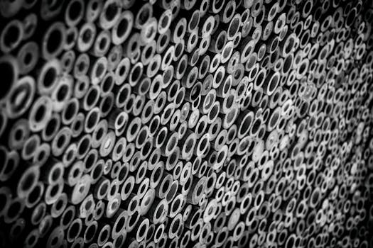 HD wallpaper of black-and-white, art, dark, pattern