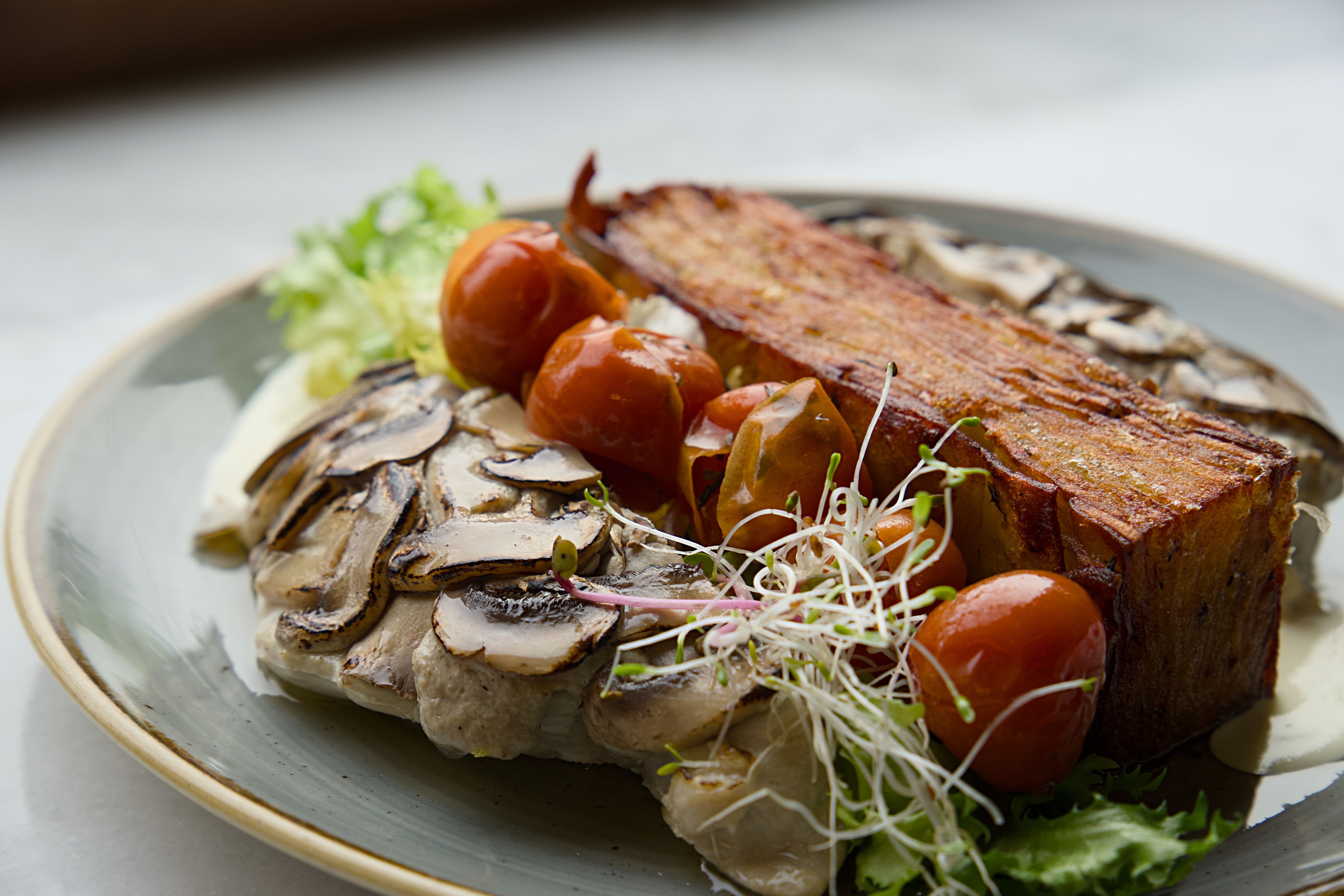 Crispy Coq au Vin with Roasted Vegetables