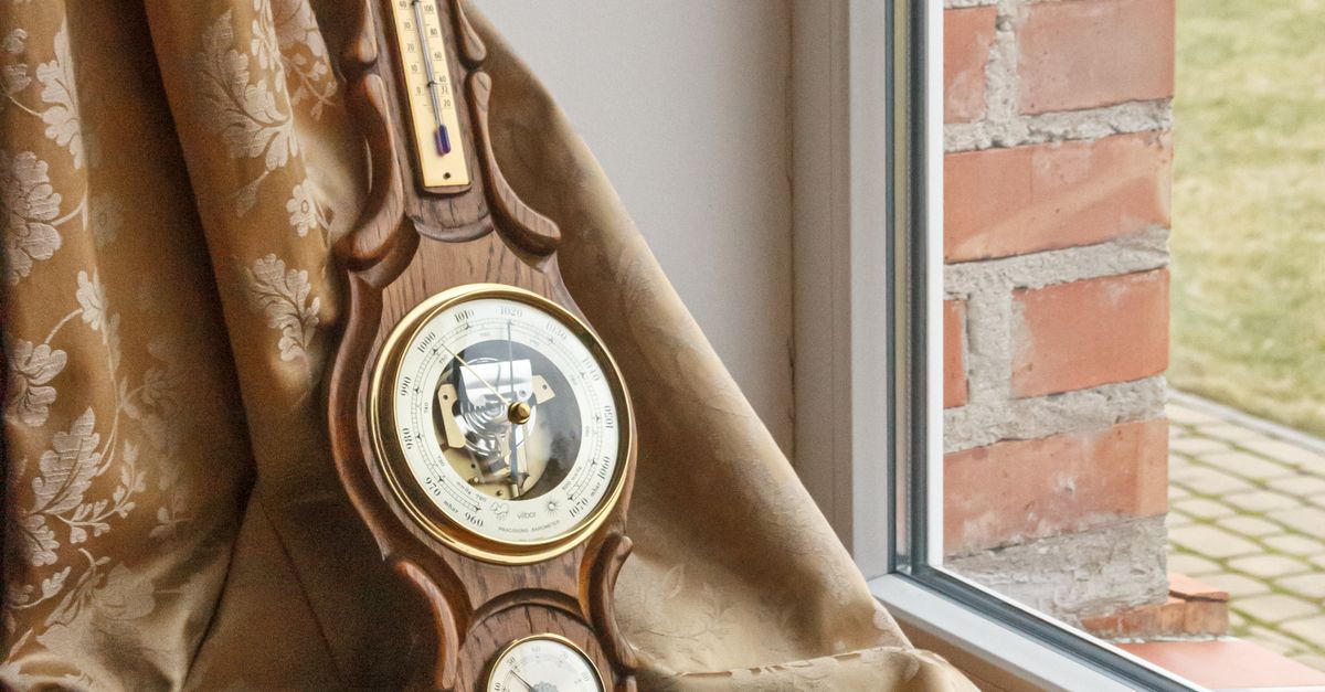 Old-fashioned Barometer on Window Sill · Free Stock Photo