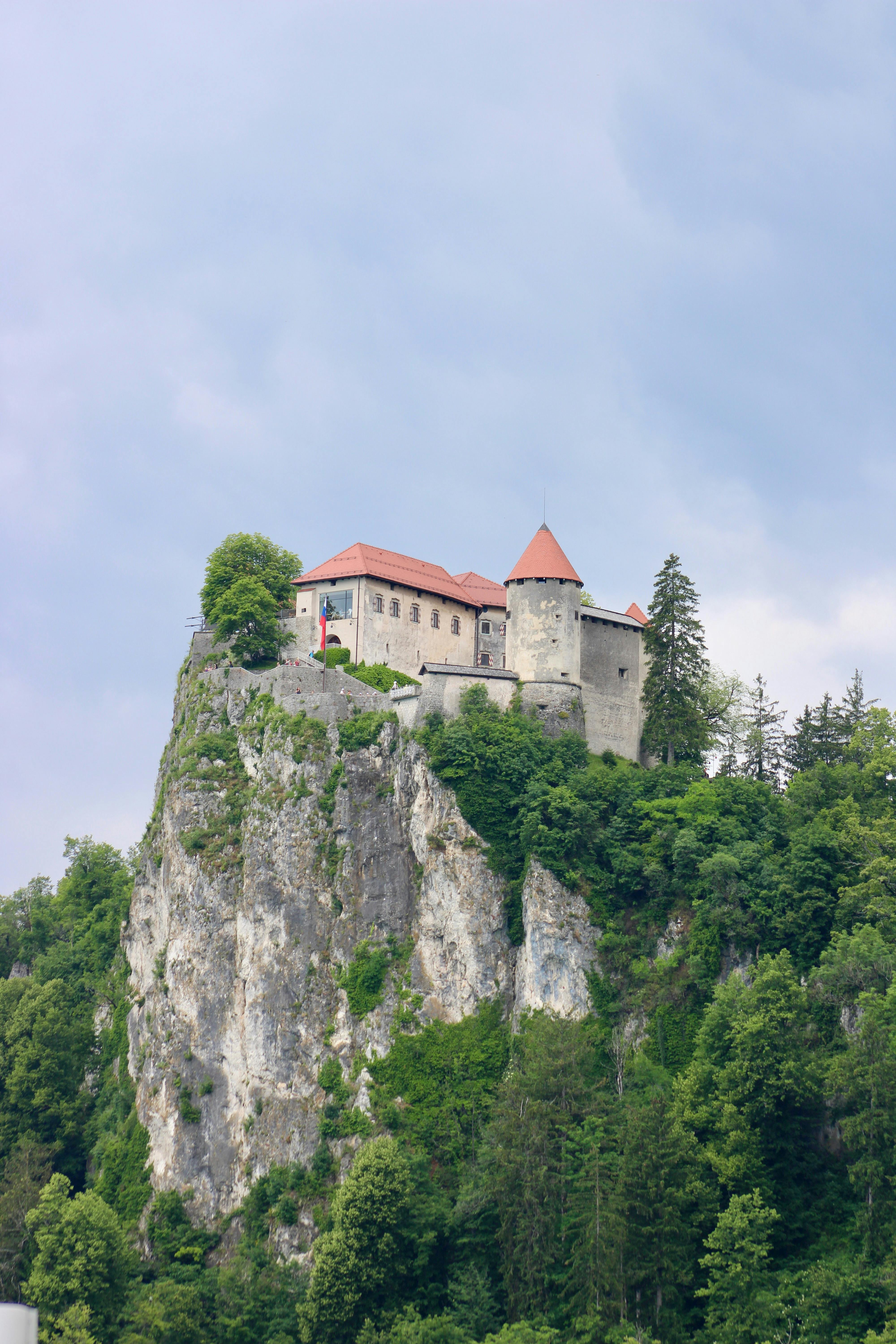 bled castle on cliff