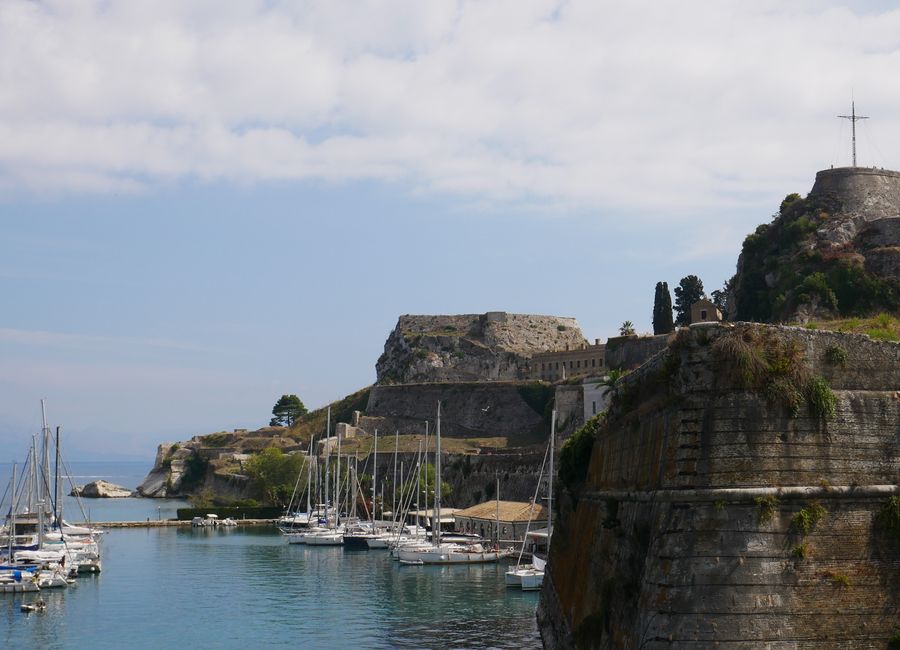 Corfu, Greece — a travel moment · stay connected with a Corfu eSIM from My Holiday SIM
