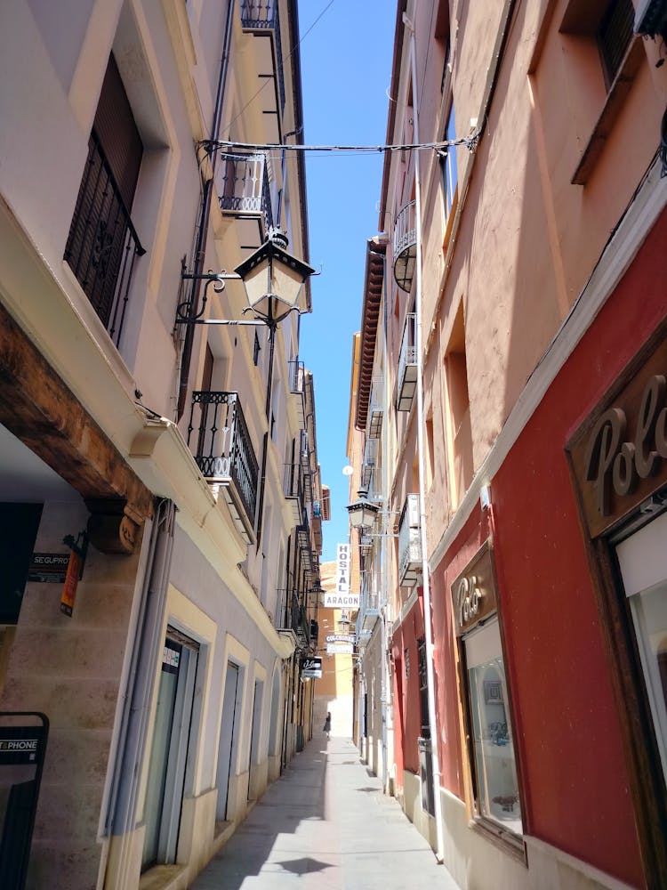 Narrow Alley In A City 