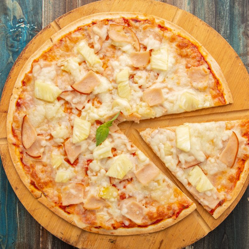 Homemade Hawaiian Pizza