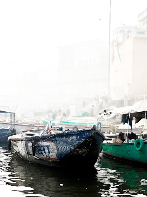 Fog over Moored Boats