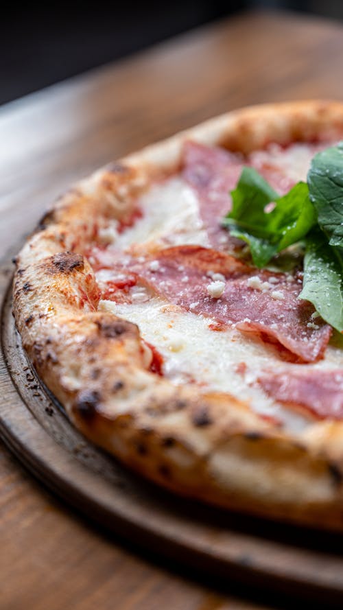 Close-up of a Neapolitan Pizza 