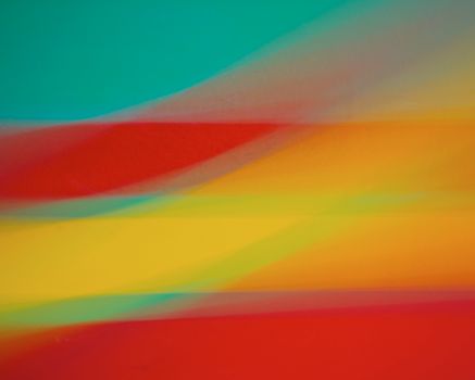 A painting of a colorful abstract image