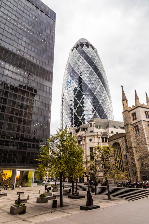 Low Angle Shot of The St Mary Axe
