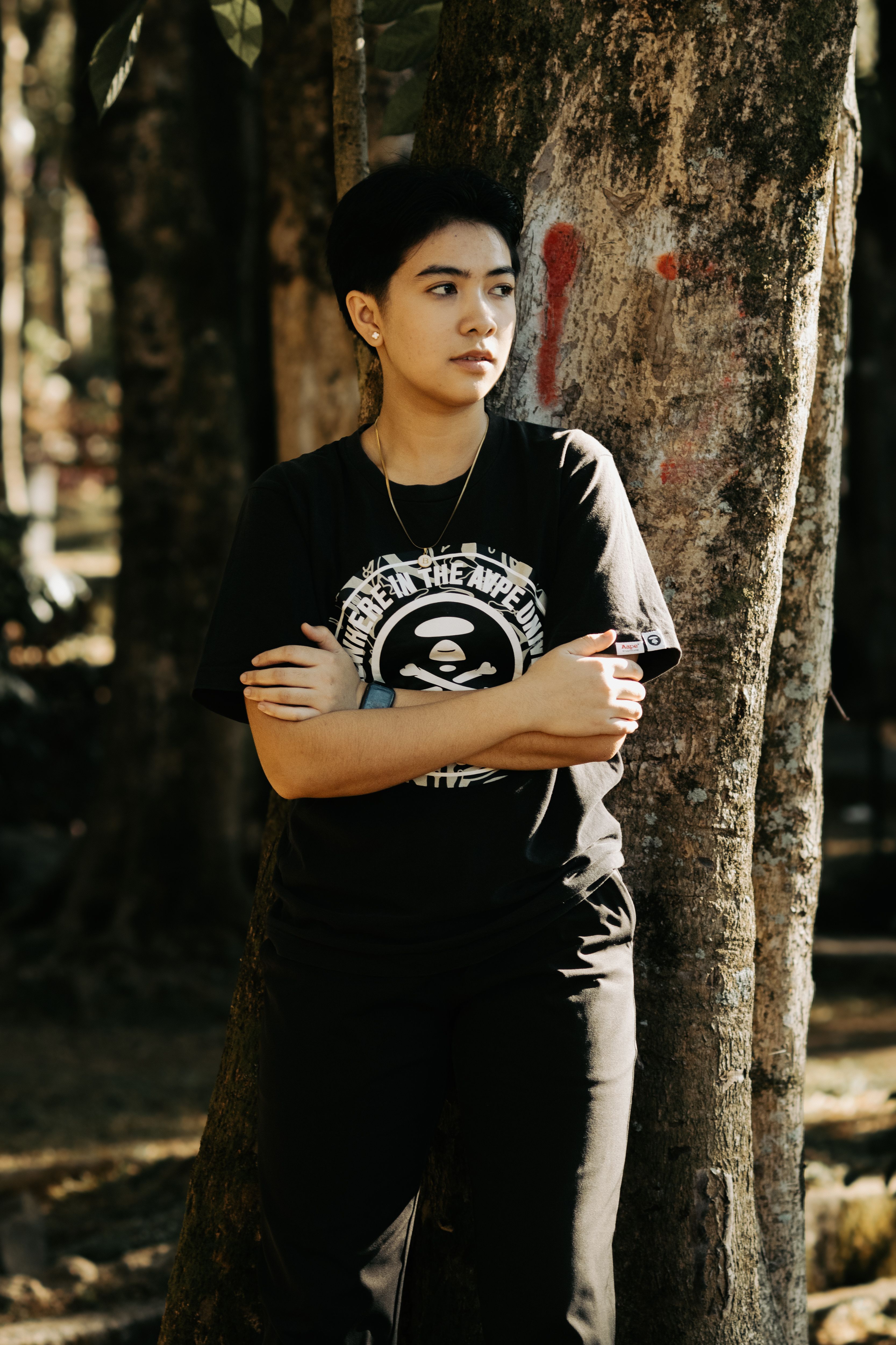 Camiseta Preta Estampada